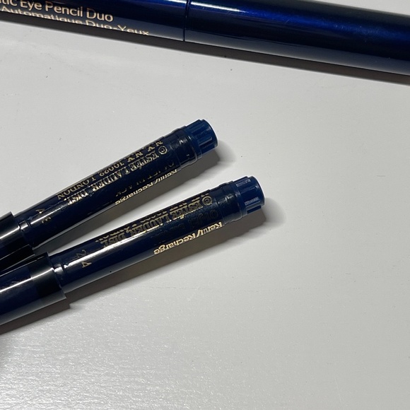 NEW Estee Lauder #01 JET BLACK Automatic Eye Pencil Duo with 2 NEW refill HTF - Picture 7 of 7